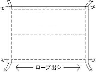 (C)ロープ縫い込み加工